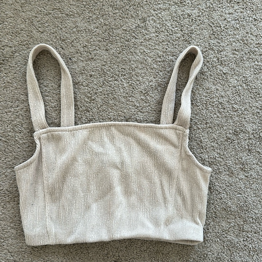 Zara champagne colored top